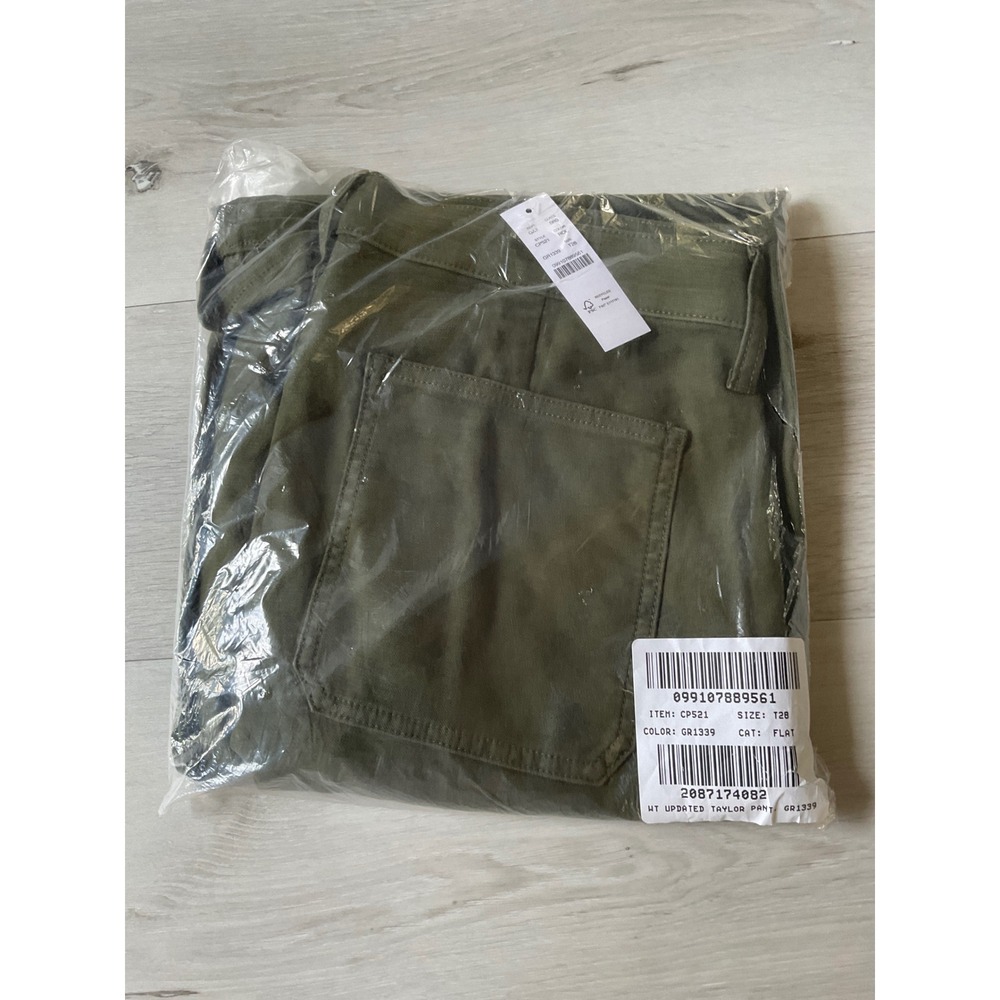 J.Crew Camp-pocket wide-leg pant Olive Green Size 28 Tall New With Tags - Picture 2 of 3